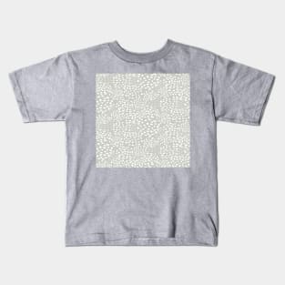 Gray Raindrops Kids T-Shirt